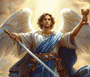 大天使ミカエルの聖杯への祝福と珈琲